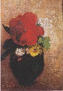 Odilon Redon The red poppy France oil painting artist
